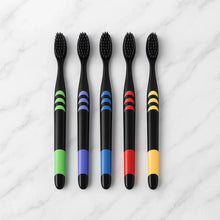 Soft Toothbrush With Plastic Round Box for Men and Women, Kids, Adults Plastic Toothbrush (10 pcs Set) - Justgrabit Inc.