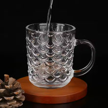 Glass Coffee & Tea Cup / Mug With Handle, Water glass (6 pcs Set / 225 ML) - justgrabit.in | Just Grab It