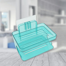 Wall Mounted 2 Layer Soap Holder with Hook Self Adhesive Double Layer Plastic Soap Dish with Hook for Bathroom Kitchen Sink and Wash Basin (2 Layer 1 Pc) - Justgrabit Inc.