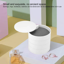 4 Layers Jewellery Box, 360 Degree Rotating Jewelry Box, Jewelry and Earring Organizer Box with Mirror, Accessory Storage Box - justgrabit.in | Just Grab It
