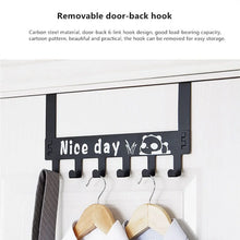 Heavy - Duty Carbon Steel Over Door Hook Rack for Towels & Coats (1 Pc, 6 Hooks) - Justgrabit Inc.