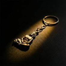 Premium Spiritual Hanuman Ji Sitting Pose Metal Keychain (1 Pc) - justgrabit.in | Just Grab It
