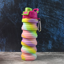 Colorful Collapsible Silicone Water Bottle (1 Pc) - justgrabit.in | Just Grab It