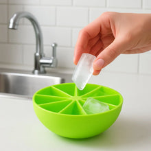 Lemon Shape Flexible Silicone Ice Cube Tray – 8 - Slot Round Ice Mold (1 Pc) - Justgrabit Inc.