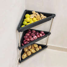 3 - Layer Multipurpose Plastic Corner Storage Rack - Justgrabit Inc.