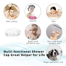 Large Disposable Waterproof Shower Caps – 12 Pack for Women, Travel & Salon - justgrabit.in | Just Grab It
