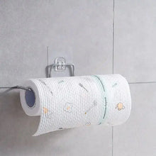 Stainless Steel Drill Free Self - Adhesive Paper Roll Holder Tissue Paper Stand Towel Bar Hanger Kitchen Towel Holder for Kitchen Bathroom Toilet (Pack of 1) - Justgrabit Inc.