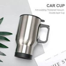 Stainless Steel Vacuum Glass Insulated Glass Coffee Cups, Tumbler (With Lid & Handle / 1 pc) - Justgrabit Inc.