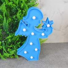 LED Angel Shape Night Light Desk Lamp (1 Pc / Battery Not Included) - justgrabit.in | Just Grab It
