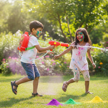 Kids Backpack Style Water Gun with Tank and Pipe Set, Pichkari (1 Set) - justgrabit.in | Just Grab It