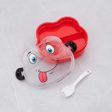 Double Layer Froggy Shape Lunch Box with Spoon (1 Pc / Mix Color) - justgrabit.in | Just Grab It