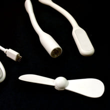Portable Mini USB Fan, USB Light & Micro USB Cable (3 Pcs Set) - justgrabit.in | Just Grab It