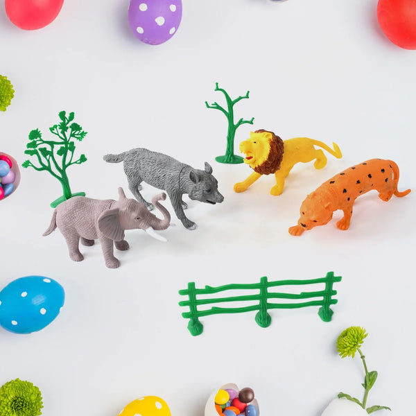 TTG Small Wild Animal Toy Set for Kids (Pack of 4 Animals) - Justgrabit Inc.