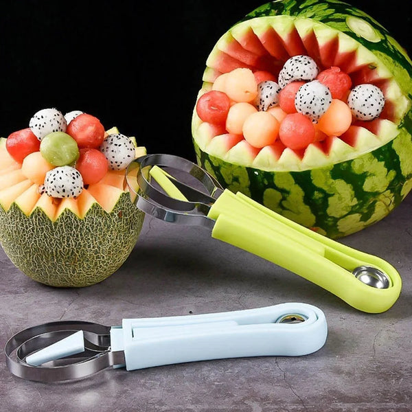 4 - in - 1 Stainless Steel Fruit Baller & Scooper - justgrabit.in | Just Grab It