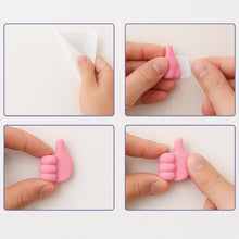 Pink Multifunctional Multi functional Hand Shape Wall Clip Hanger Keys Cable Holder - justgrabit.in | Just Grab It