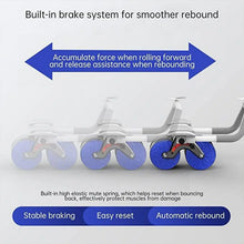 Abdominal Roller Wheel, Automatic Rebound Sponge Handle, Double Wheel Abdominal Roller, Non - Slip Timer Function with Elbow Support for Exercises for Body Fitness Strength Training Home Gym - Justgrabit Inc.