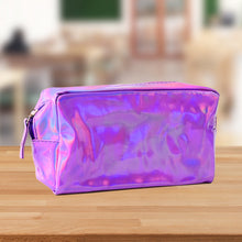 Holographic Shiny Waterproof Travel Cosmetic Pouch (1 Pc) - justgrabit.in | Just Grab It