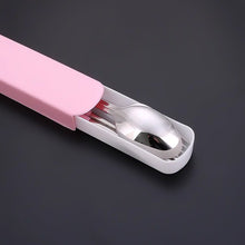Portable Utensils Travel Camping Cutlery Set 4 Pc With case - justgrabit.in | Just Grab It