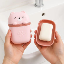 Cute Bear Shaped Soap Case ,Sabudani (1 Pc) - Justgrabit Inc.
