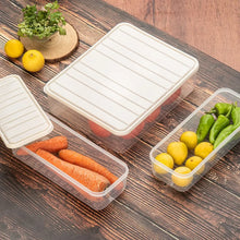 Plastic Food Storage Container for Fridge, fridge storage boxes with Lid Stackable Fridge Storage Containers freeze organizer items and storage, vegetable storage box for fridge, (3 Pcs set) - Justgrabit Inc.