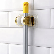 Wall Mounted Broom & Mop Holder with Strong Grip Clips - justgrabit.in | Just Grab It