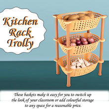Multipurpose Plastic Storage Rack Organiser, Diwali - 3 pcs - Justgrabit Inc.