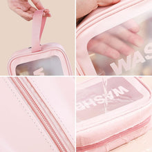 Big Zippered Cosmetic Pouch, Toiletry Bag for Cosmetics (1 Pc) - justgrabit.in | Just Grab It