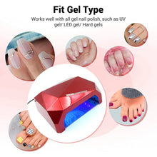 36W LED Nail Dryer, Curing Nail Polish UV Gel Diamond Shaped Nail Dryers (1 Pc) - justgrabit.in | Just Grab It