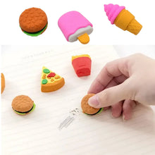 Mix Design Fancy & Stylish Colorful Erasers (1 Set / 3 Pc Set) - justgrabit.in | Just Grab It