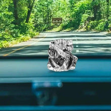 Crystal Glass Ganesha Idol for Home, Office and Car Dashboard, Ganesh Ganesha - Justgrabit Inc.