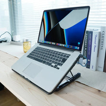 Laptop Cooler Cooling Pad with 2 Quiet Led Fans, Dual USB Ports, Portable Ultra Slim USB Powered 7 Heights Adjustable Laptop Stand for Gaming Laptop - Justgrabit Inc.