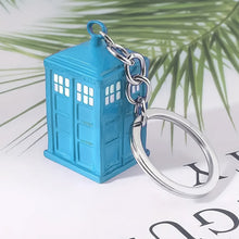 Police Booth Box Shape 3 D Metal Keychain (1 Pc) - justgrabit.in | Just Grab It