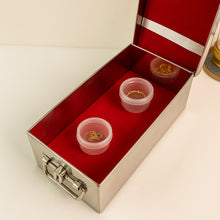 Premium Stainless Steel Velvet Lined Jewellery Storage Box with Lock and Red Interior - justgrabit.in | Just Grab It
