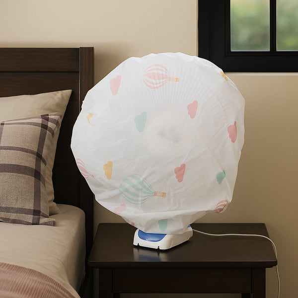 Protective Dust Cover for Table Fan (45 cm, 1 Pc) - justgrabit.in | Just Grab It