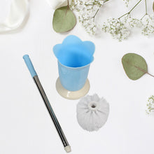 Toilet Plastic Brush with Holder Stand Western and Indian Toilet Bathroom Cleaning - justgrabit.in | Just Grab It