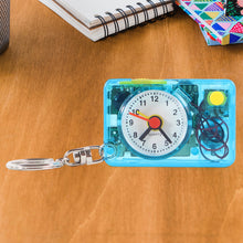 Mini Alarm Clock Keychain – 1PC Portable Quartz Analog Clock Key Ring - justgrabit.in | Just Grab It