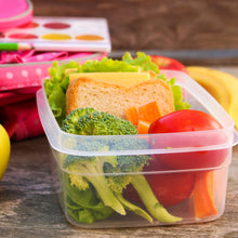 Plastic Square Lunch Box, Kitchen Containers Set (3 Pcs Set) - justgrabit.in | Just Grab It