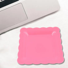 Square Plastic Dinner Plate Snacks / Breakfast, Restaurant Serving Trays Home School Coffee Hotel Kitchen Office (8 Pcs Set) - Justgrabit Inc.