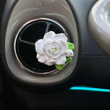 Elegant Rose Flower Car Air Freshener Clip for AC Vent with Perfume Bottle 10ML(1 Pc) - justgrabit.in | Just Grab It