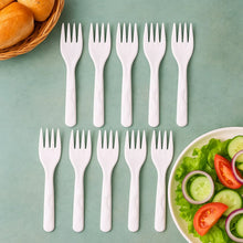 Compostable Bagasse Fork – 10 Pcs Pack - justgrabit.in | Just Grab It