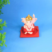 Decorative Small Lord Ganesh Idol in Transparent Case (1 Pc) - Justgrabit Inc.