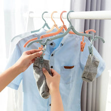 Folding Hanger with Clips for Clothes, Adjustable Hanger (1 Pc) - Justgrabit Inc.