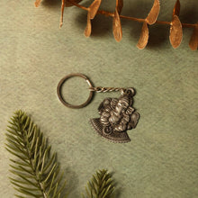Lord Ganesha Sitting Design Silver Keychain (1 Pc) - justgrabit.in | Just Grab It