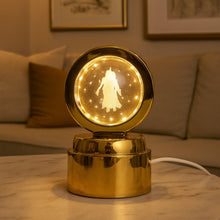 Radhe Krishna Crystal Ball Night Light – 1 Pc - justgrabit.in | Just Grab It