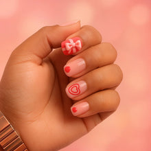 Premium Artificial False Nail Set with Mix Design fake nails - (Set) - justgrabit.in | Just Grab It