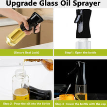 Glass Premium Oil Spray Bottle - (300 Ml Approx / 1 Pc) - justgrabit.in | Just Grab It