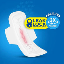 Beautiful Basics Blue Lady Extra Long Pads With Wides Wings Sanitary Pads – 330 mm, 40 - Pack - justgrabit.in | Just Grab It
