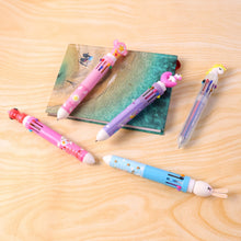 Cute Character Design 10 - in - 1 Multicolor Ball Pen (1 Pc) - justgrabit.in | Just Grab It