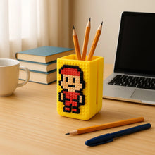 DIY Pixel Art Pen Stand with Building Block Set - Justgrabit Inc.