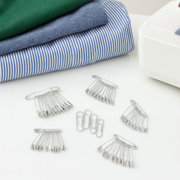 Multipurpose Metal Safety Pin Assortment Set - justgrabit.in | Just Grab It